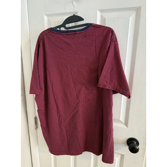 Polo Ralph Lauren Red Navy Striped T-Shirt Men’s Size XL  Pony Logo - Picture 5 of 6